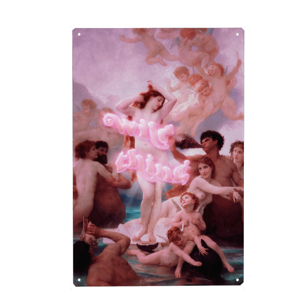Holzbild "Wild Thing" artboxONE - Menschen,Liebe,Lustig - Angels,Pop art,Modern art,Contemporary art,Vintage,Retro,Venus,Woman