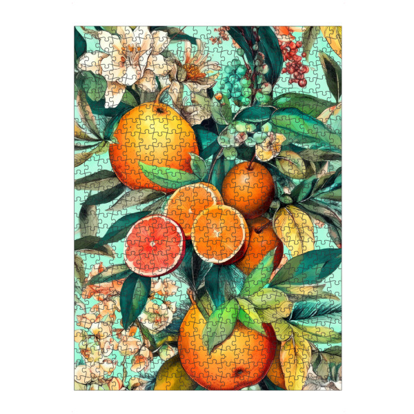 Puzzle Ravensburger "Flora und Früchte F" artboxONE - Natur,Floral - Früchte,Obst,Flora,Natur,Blumen,Blatt,Blätter,Botanisch - Bild früchte