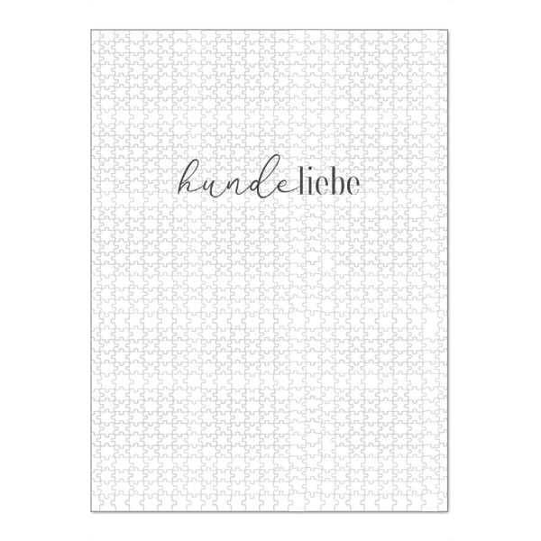 Puzzle Ravensburger "Hundeliebe" artboxONE - Typografie,Schwarzweiß,Liebe