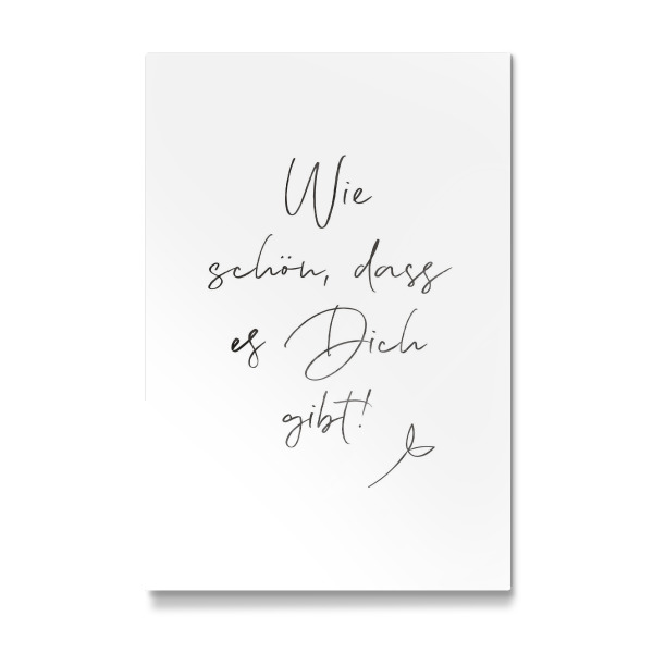 Galerie-Print "Wie schön, dass es Dich gibt!" 30x20 cm artboxONE
