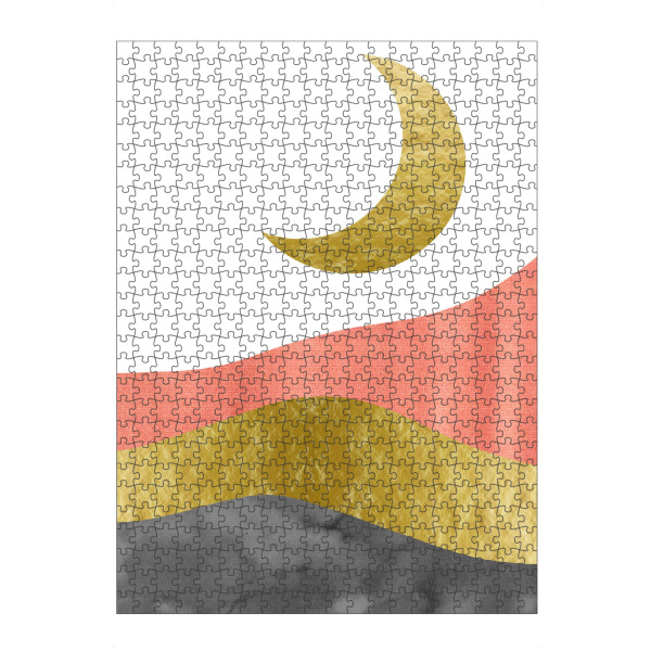 Puzzle Ravensburger "Moonlight gold" artboxONE - Natur,Abstrakt,Geometrie