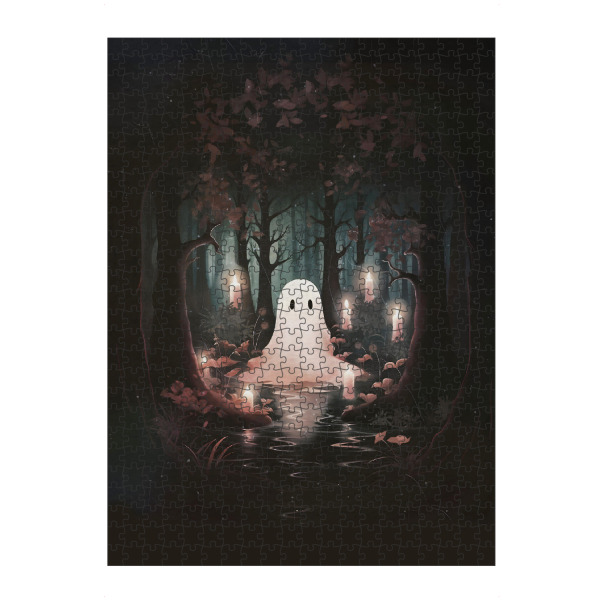 artboxONE Puzzle "Geist und Kerzen" artboxONE - Halloween - Halloween,Geist,Kerzen,Süßes oder saures,Horror,Natur - Bild halloween