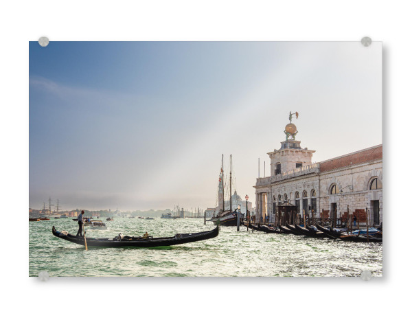 Acrylglasbild "Gondel und Bauwerk in Venedig" artboxONE - Natur,Reise,Architektur,Städte / Venedig,Reise / Länder