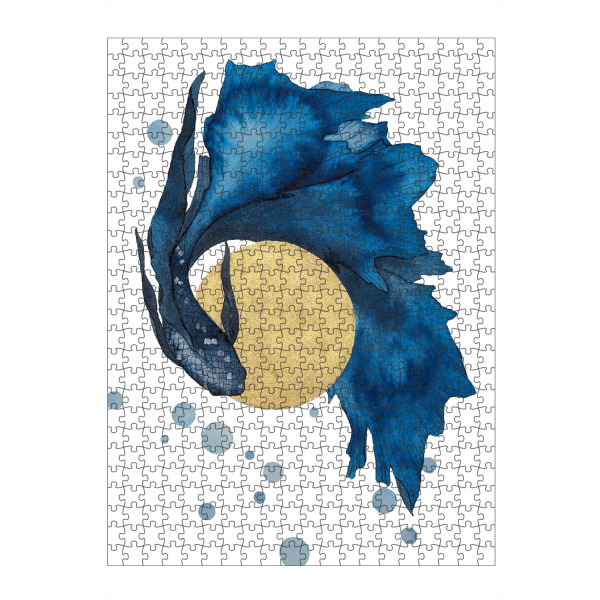 Puzzle Ravensburger "Blue betta" artboxONE - Natur,Tiere,Unterwasser