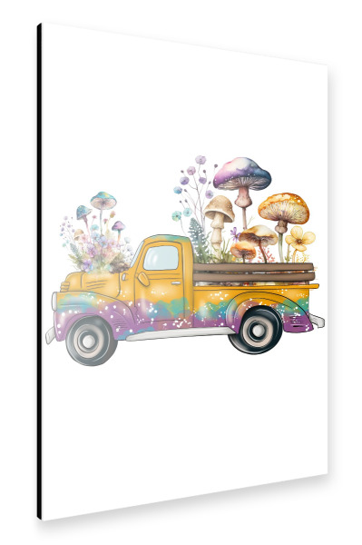 Alu-Dibond "Abholung von Wildblumen und Pilzen" 30x20 cm artboxONE