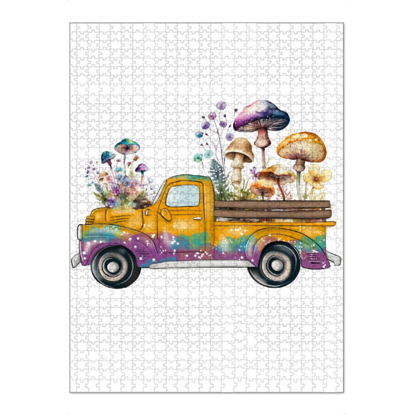 Puzzle Ravensburger "Abholung von Wildblumen und Pilzen" artboxONE - Floral,Automobile,Fashion,Festivals,Lustig