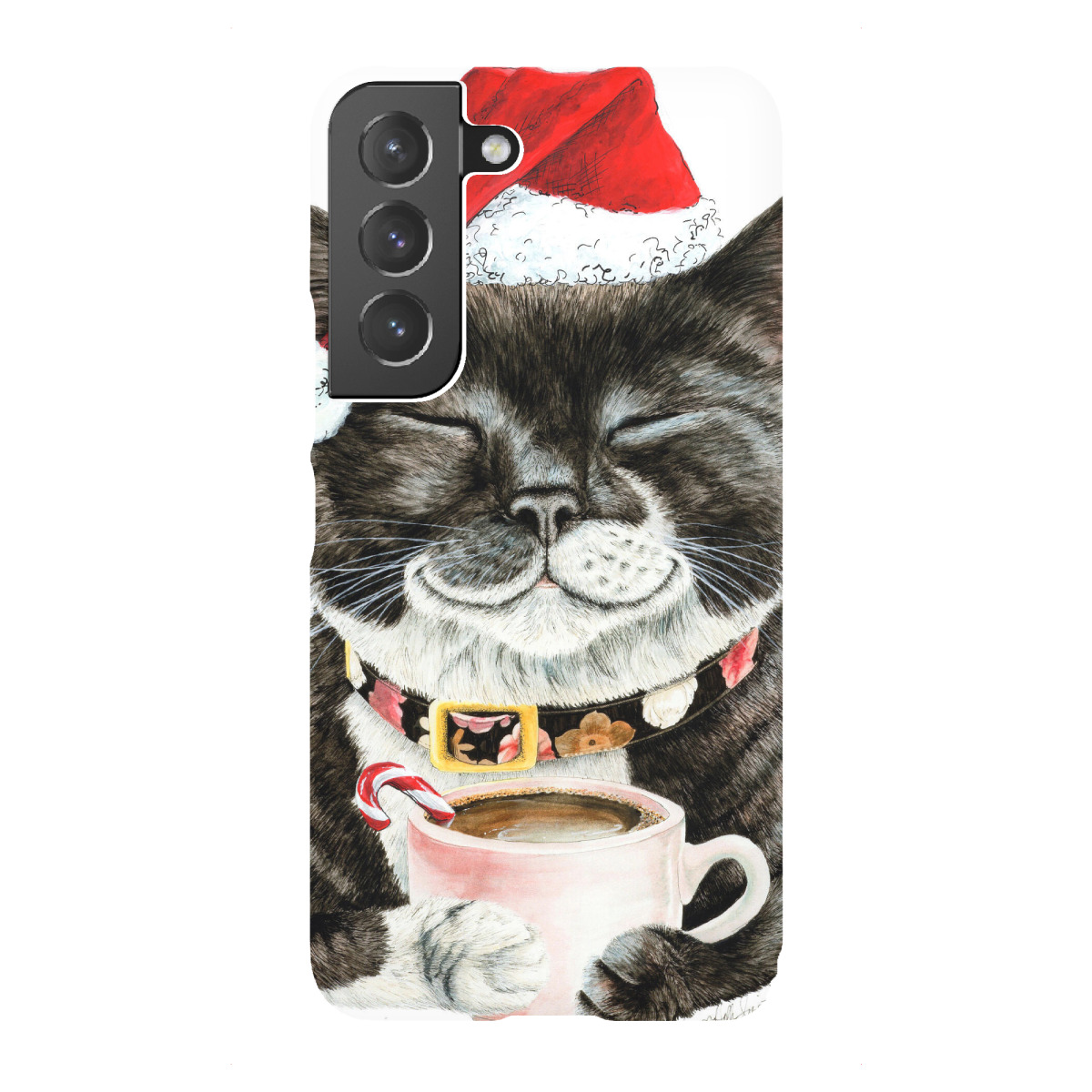 "Purrfect Morning Christmas"für Samsung Galaxy - Premium-Case Handyhülle artboxONE