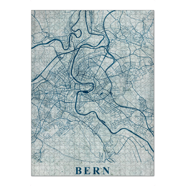 Puzzle Ravensburger "Vintage Bern City" artboxONE - Städte