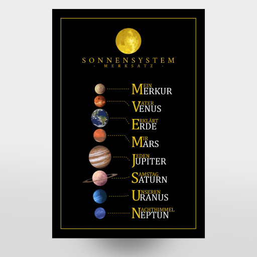 Unser Sonnensystem - Merksatz