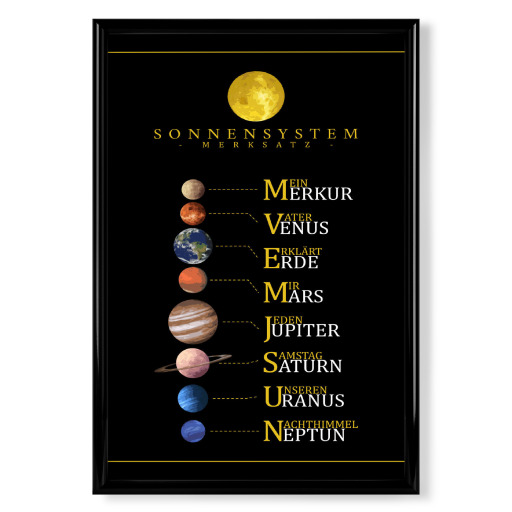 Unser Sonnensystem - Merksatz