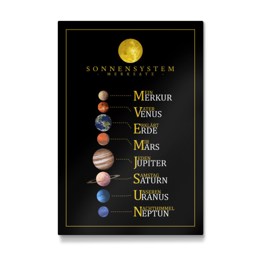 Unser Sonnensystem - Merksatz
