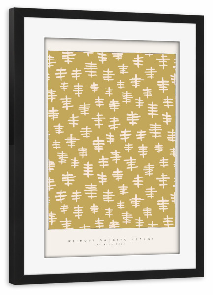 Poster mit Rahmen schwarz "Álex Roda - Dancing Steems" artboxONE - Typografie,Abstrakt