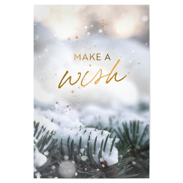 Poster "Make a wish for Christmas" artboxONE - Typografie,Natur,Floral,Weihnachten - Weihnachtsmotiv,Make a wish,Weihnachtsdeko,Weihnachtsposter