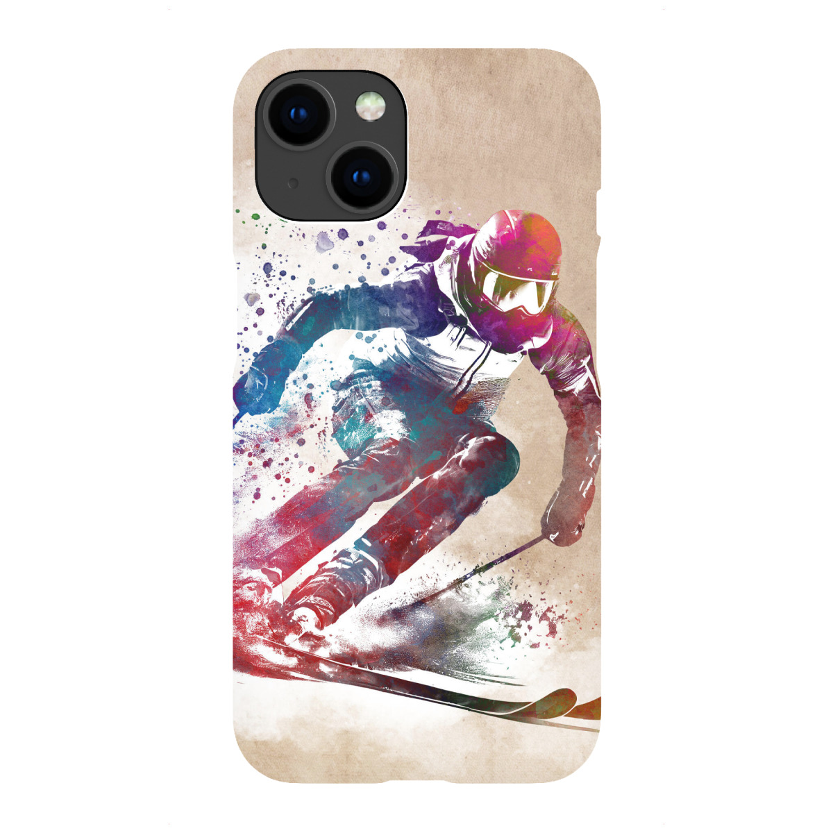 iPhone "Skisport Kunst B" Premium-Case Handyhülle artboxONE