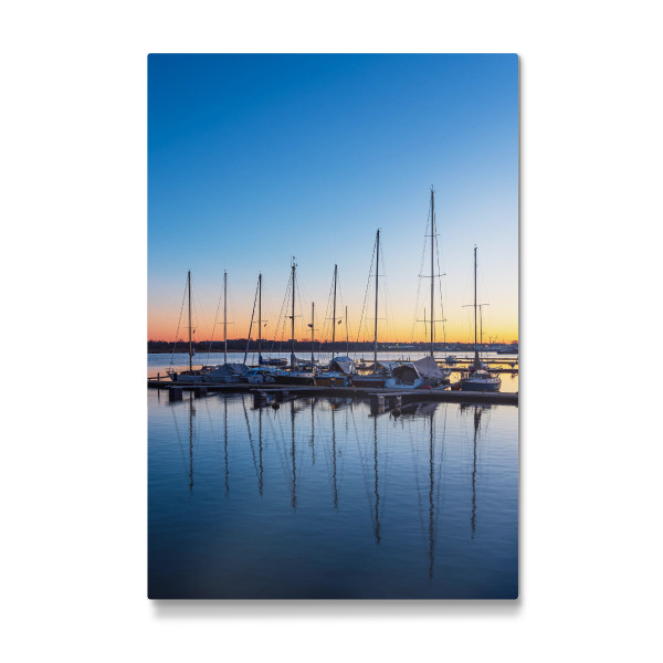 Galerie-Print "Segelboote an der Warnow" 30x20 cm artboxONE