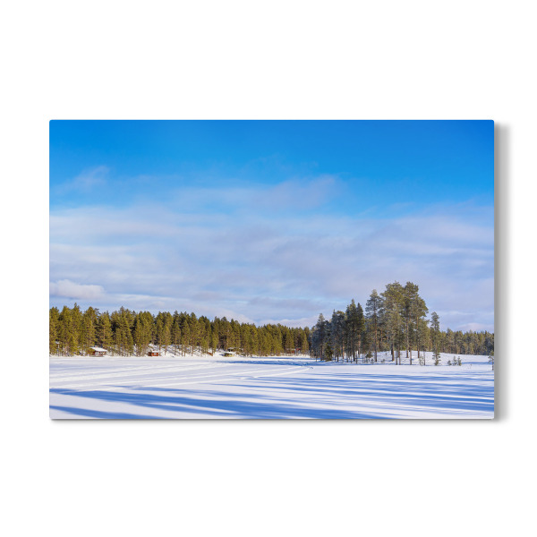 Galerie-Print "See, Schnee, Wolken, Wald" 30x20 cm artboxONE
