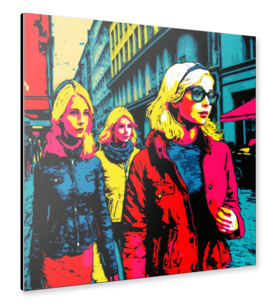 Alu-Dibond "EINKAUFEN IN ZÜRICH" 30x30 cm artboxONE