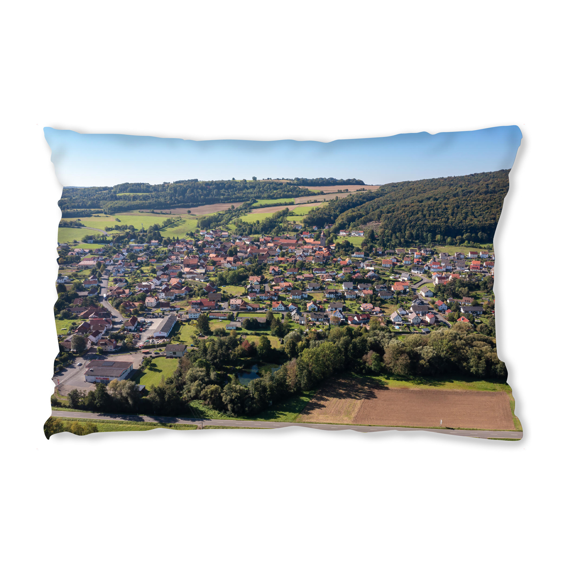 Design-Kissen "Das Dorf Röhrda" artboxONE - Städte,Architektur - Röhrda,Ringgau,Hessen,Nordhessen,Dorf - Bild röhrda