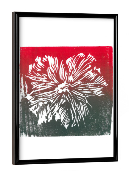 Poster mit schwarzem Rahmen "Magda Chmielek - Flower Duo" artboxONE - Natur,Floral,Abstrakt - Pflanze,Natur,Blume,Blüte,Botabik,Abstrakt
