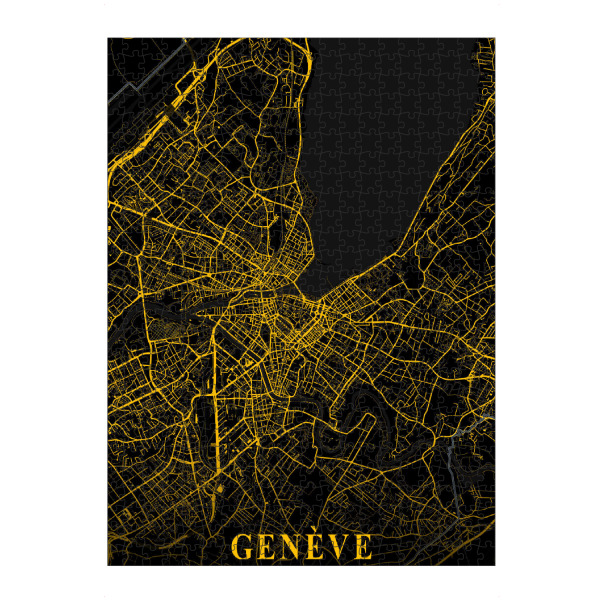 artboxONE Puzzle "Citymap Genf" artboxONE - Städte,Kartografie