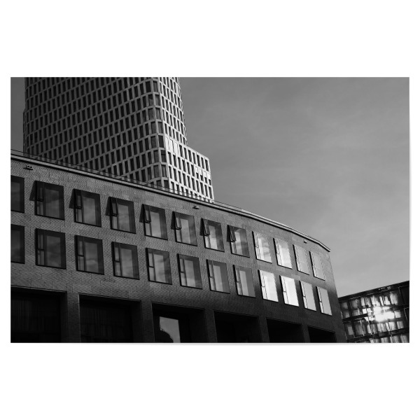 Poster 30x20 cm "Berlin Building" artboxONE - Städte,Städte / Berlin,Reise,Schwarzweiß,Architektur