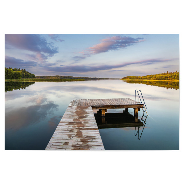 Poster "Badestelle mit Steg in Seedorf" artboxONE - Natur,Reise,Architektur