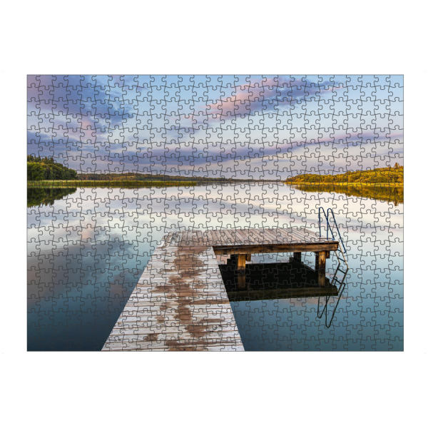 Puzzle Ravensburger "Badestelle mit Steg in Seedorf" artboxONE - Natur,Reise,Architektur