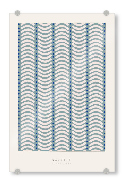 Acrylglasbild "Álex Roda - Wavaria" artboxONE - Typografie,Abstrakt,Geometrie