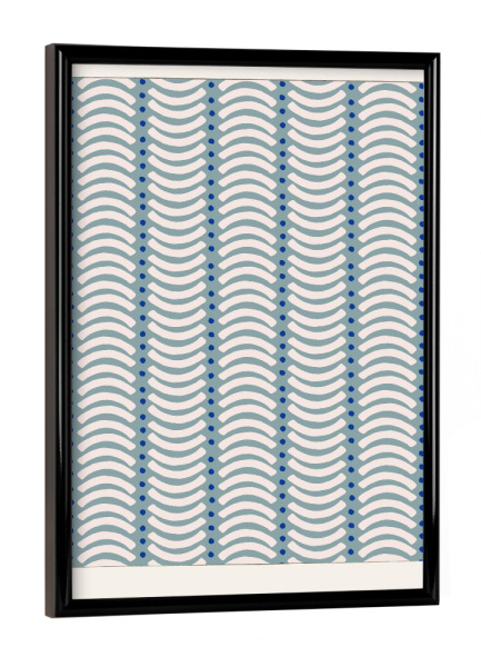 Poster mit schwarzem Rahmen "Álex Roda - Wavaria" artboxONE - Typografie,Abstrakt,Geometrie