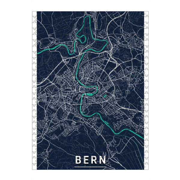 Puzzle Ravensburger "Stadt Bern Map" artboxONE - Städte