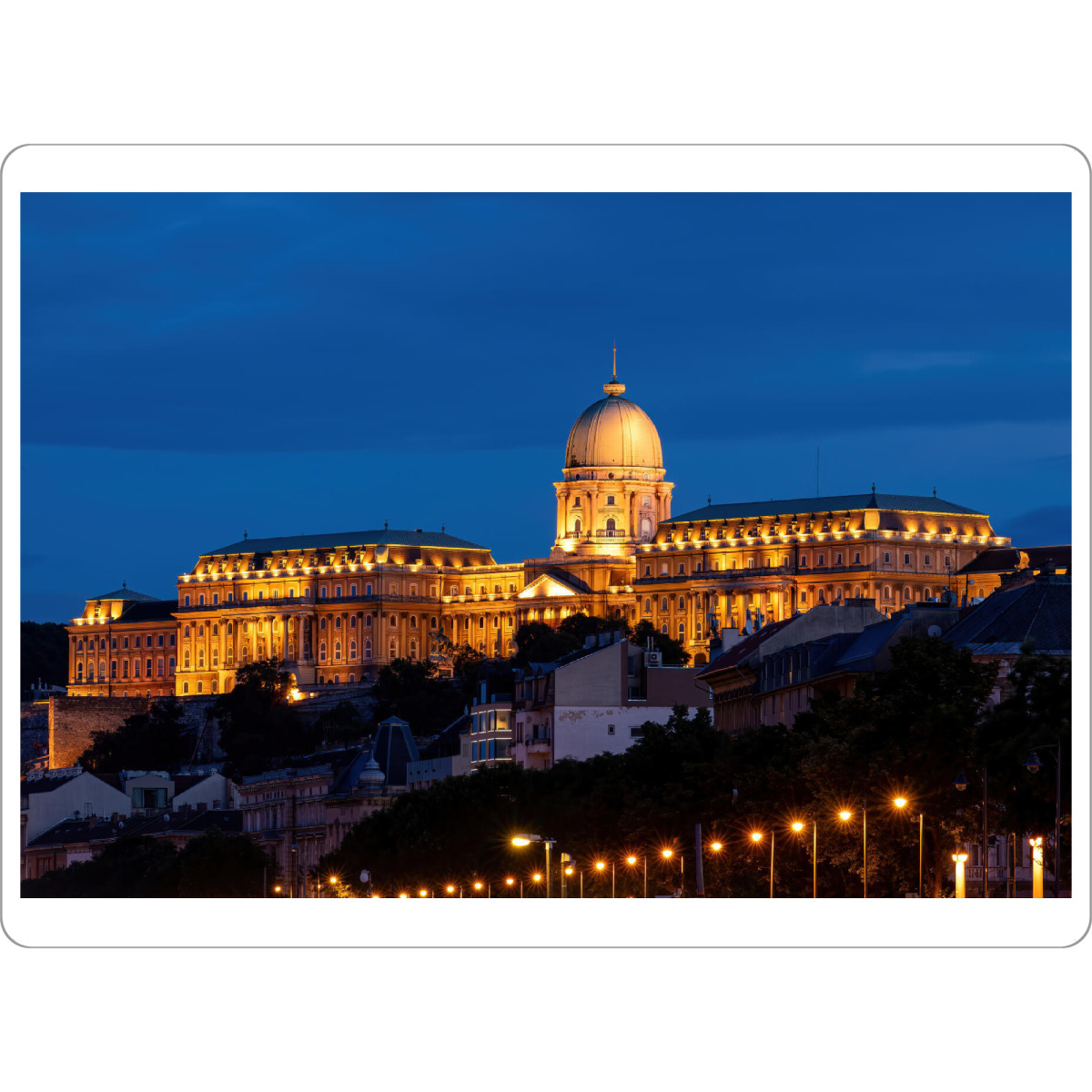 Tischset "Budapester Burgpalast" artboxONE - Architektur,Städte / Budapest - Budapest,Ungarn,Burgpalast,Burgviertel,Donau,Buda,Pest,Adler,Statue