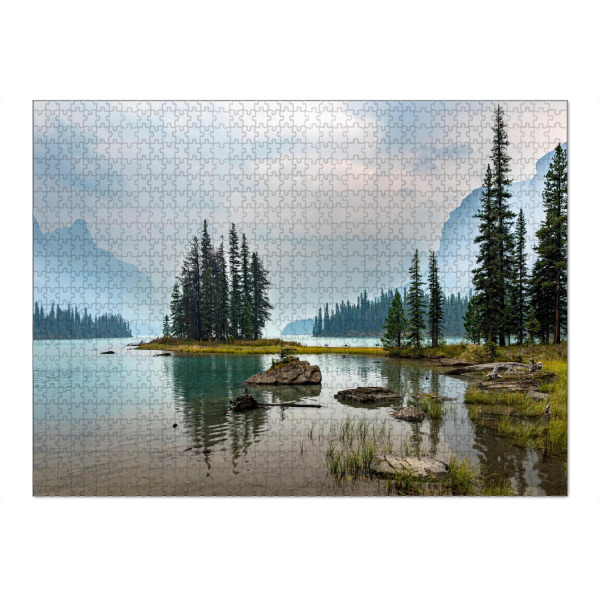 Puzzle Ravensburger "Spirit Island im Dunst" artboxONE - Natur,Reise