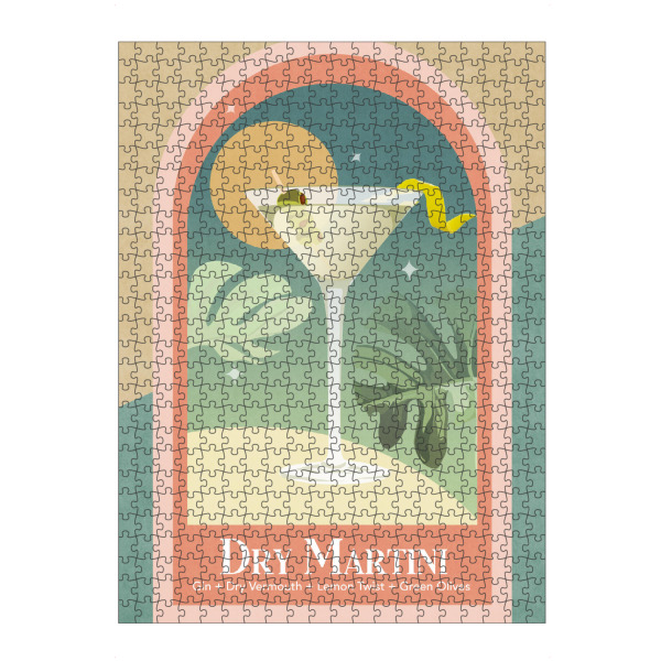 Puzzle Ravensburger "Tunaboylu - Dry Martini" artboxONE - Typografie,Essen & Trinken,Essen & Trinken / Alkohol