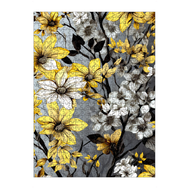 artboxONE Puzzle "Blumen und Blätter L" artboxONE - Natur,Floral - Natur,Blumen,Blumen,Botanische,Blätter,Blatt,Blumen,Garten - Bild natur