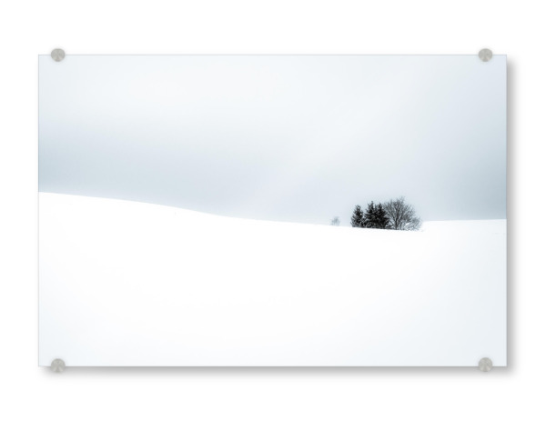 Acrylglasbild "Abstrakte Winterlandschaft" artboxONE - Natur,Reise,Floral,Weihnachten