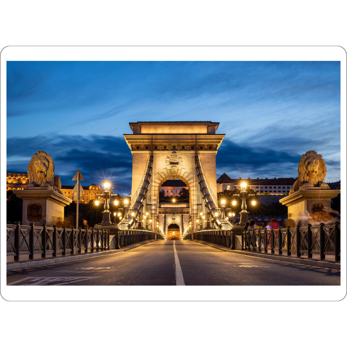 Tischset "Kettenbrücke in Budapest" artboxONE - Reise,Architektur,Städte / Budapest - Budapest,Kettenbrücke,Donau,Ungarn,Buda,Pest,Brücke