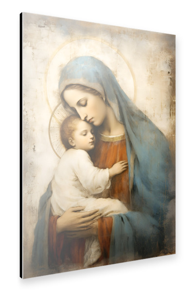 Alu-Dibond "Jungfrau Maria mit Kind" 30x20 cm artboxONE