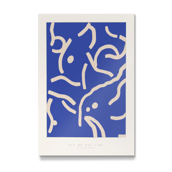 Galerie-Print "Álex Roda - Out of the Line Blue" 30x20 cm artboxONE