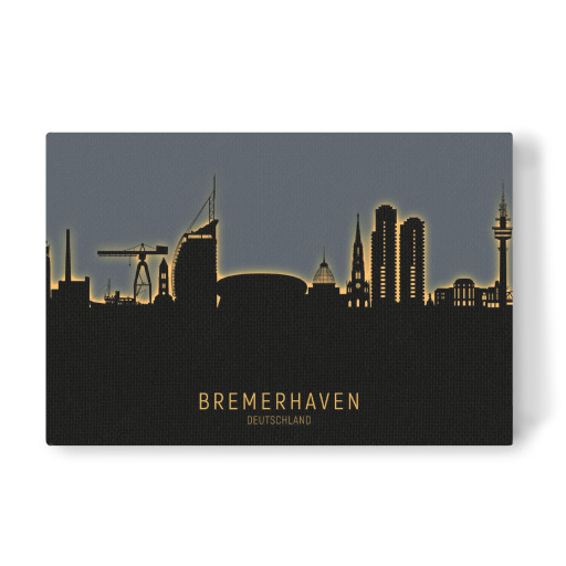 Bremerhaven Skyline Glow Orange Bremerhaven Skyline Glow Orange