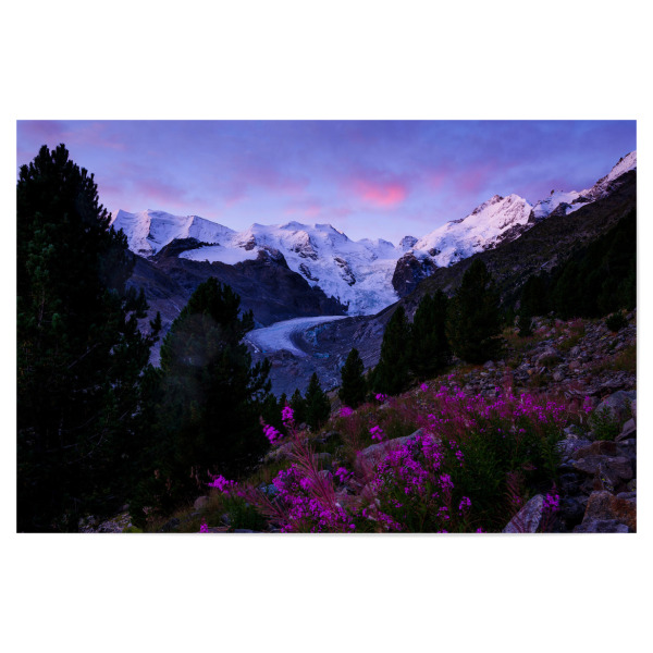 Poster "Sunrise scenery Morteratsch valley" artboxONE - Natur,Reise