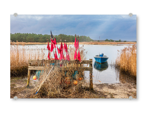 Acrylglasbild "Fischerboot am Nothafen" artboxONE - Natur,Reise,Reise / Strand und Meer