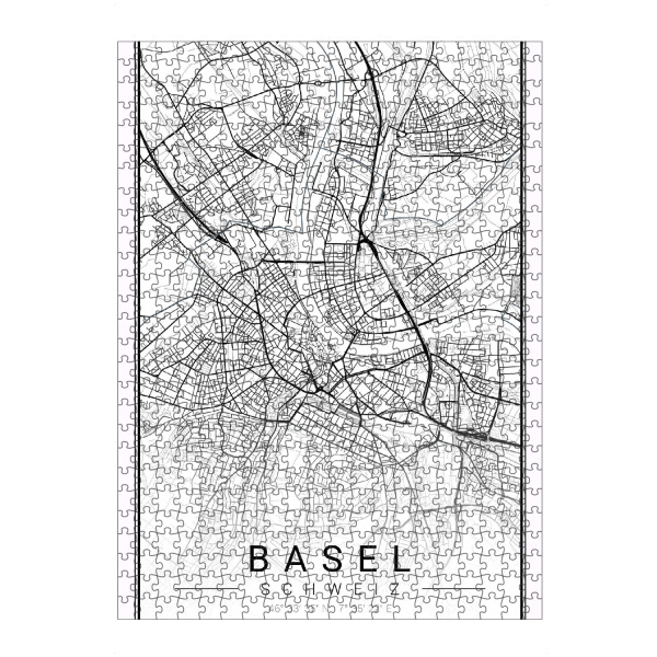 artboxONE Puzzle "Citymap Stadt Basel" artboxONE - Städte