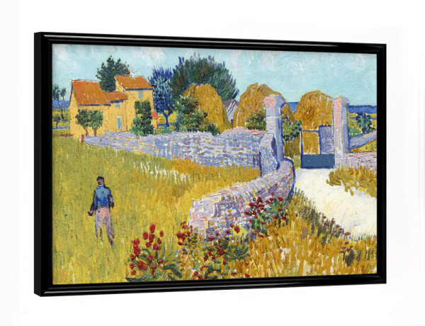 Poster mit schwarzem Rahmen "Bauernhaus in der Provence" artboxONE - Natur,Reise,Reise / Länder