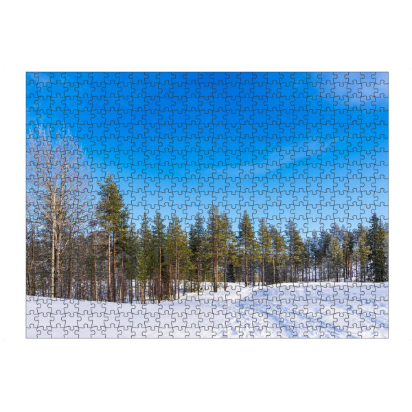 Puzzle Ravensburger "Piste, Schnee, Wald, Wolken" artboxONE - Natur,Reise,Reise / Länder