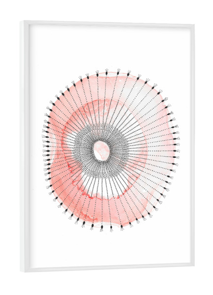 Poster mit weißem Rahmen "Katherine Heald - Coral Duo" artboxONE - Natur,Abstrakt,Unterwasser