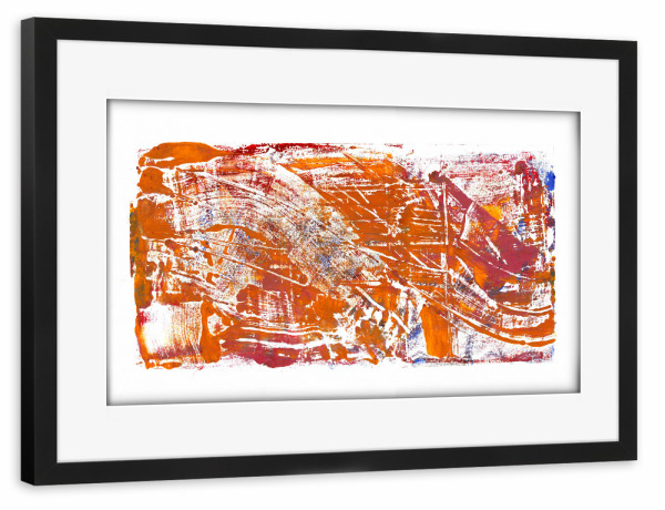 Poster mit Rahmen schwarz "Magda Chmielek - Messy Life" artboxONE - Abstrakt - Abstrakt,Modern,Pinsel,Strich