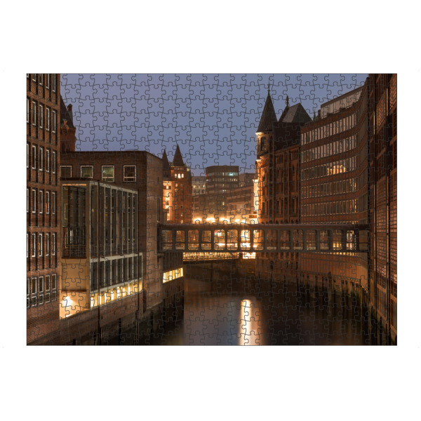 Puzzle Ravensburger "Speicherstadt in Hamburg" artboxONE - Städte,Städte / Hamburg,Architektur