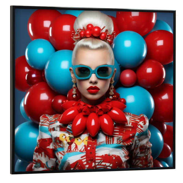 Poster mit schwarzem Rahmen 30x30 cm "MIAMI XMAS" artboxONE - Essen & Trinken,Fashion,Weihnachten,Festivals
