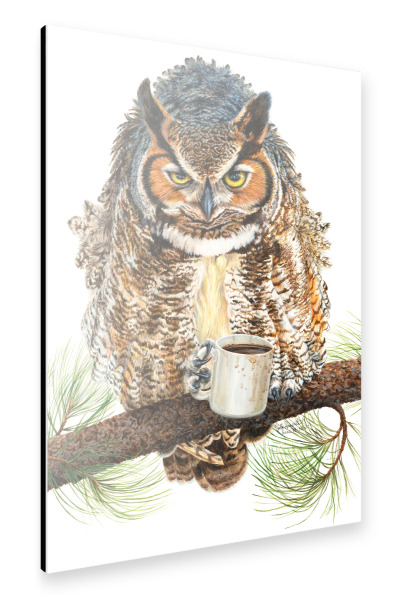 Alu-Dibond "Die ganze Nacht wach" 30x20 cm artboxONE