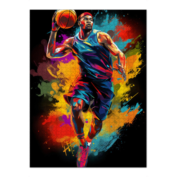 Puzzle Ravensburger "Basketball Colorful 5 (matart)" artboxONE - Menschen,Sport,Männer